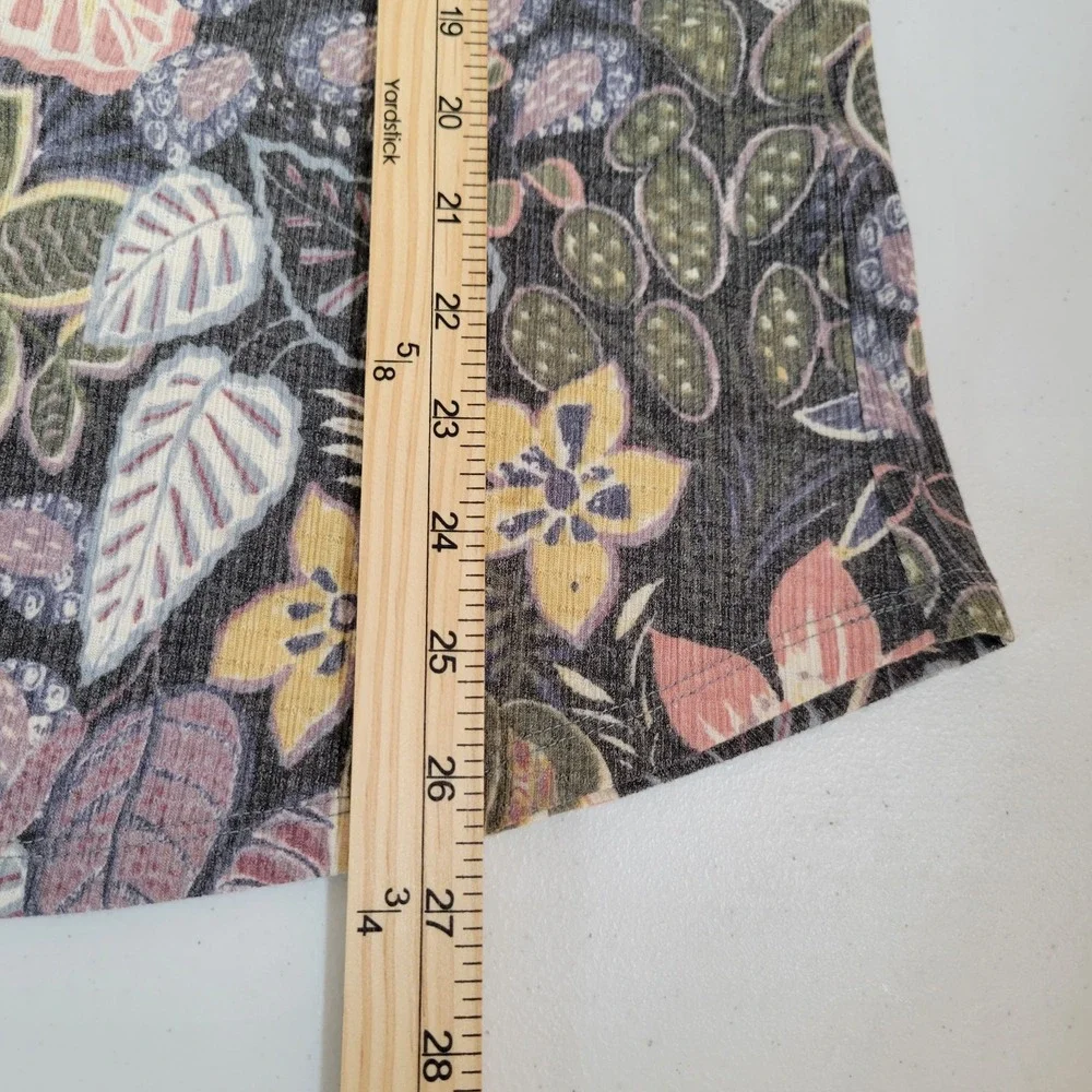 CJ Banks Tunic Top Shirt Womens Size X (14W) 3/4 Sleeve Floral‎ NWT New 0417 - Picture 4 of 6